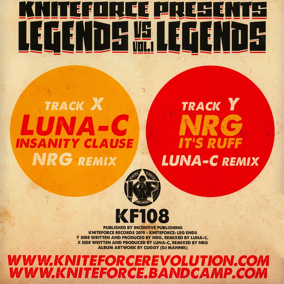 NRG Vs. Luna-C - Legends Vs Legends Volume 1 EP