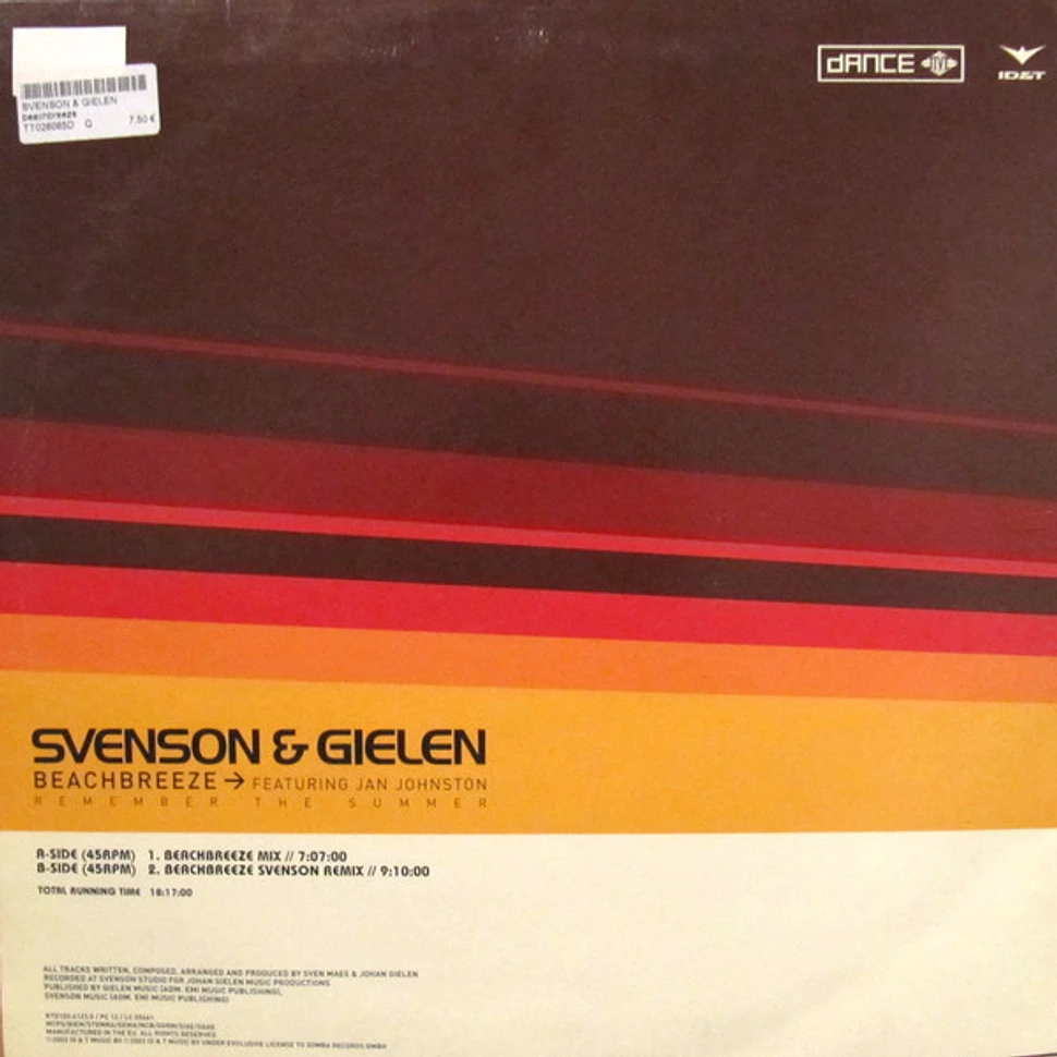 Svenson & Gielen Featuring Jan Johnston - Beachbreeze (Remember The Summer)