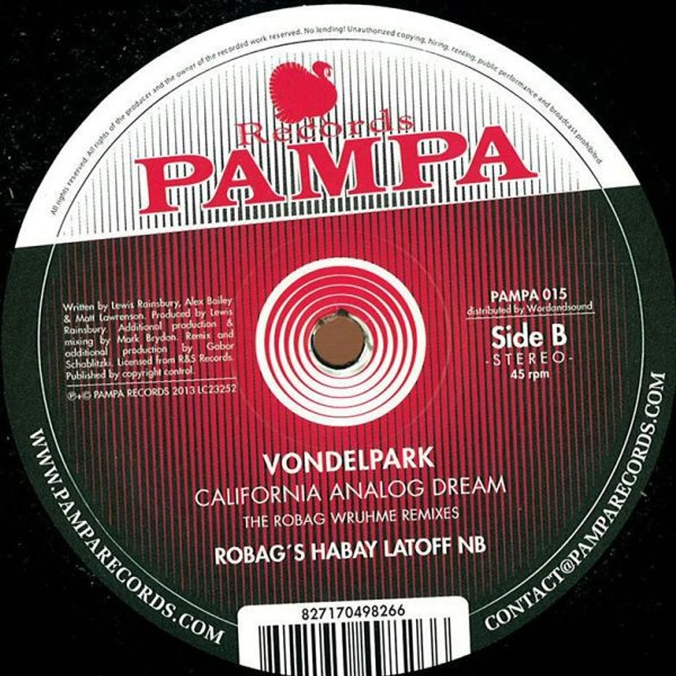 Vondelpark - California Analog Dream (The Robag Wruhme Remixes)