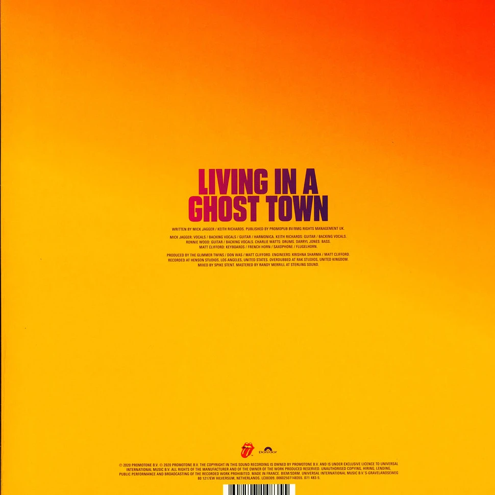 The Rolling Stones - Living In A Ghost Town Orange Vinyl Edition