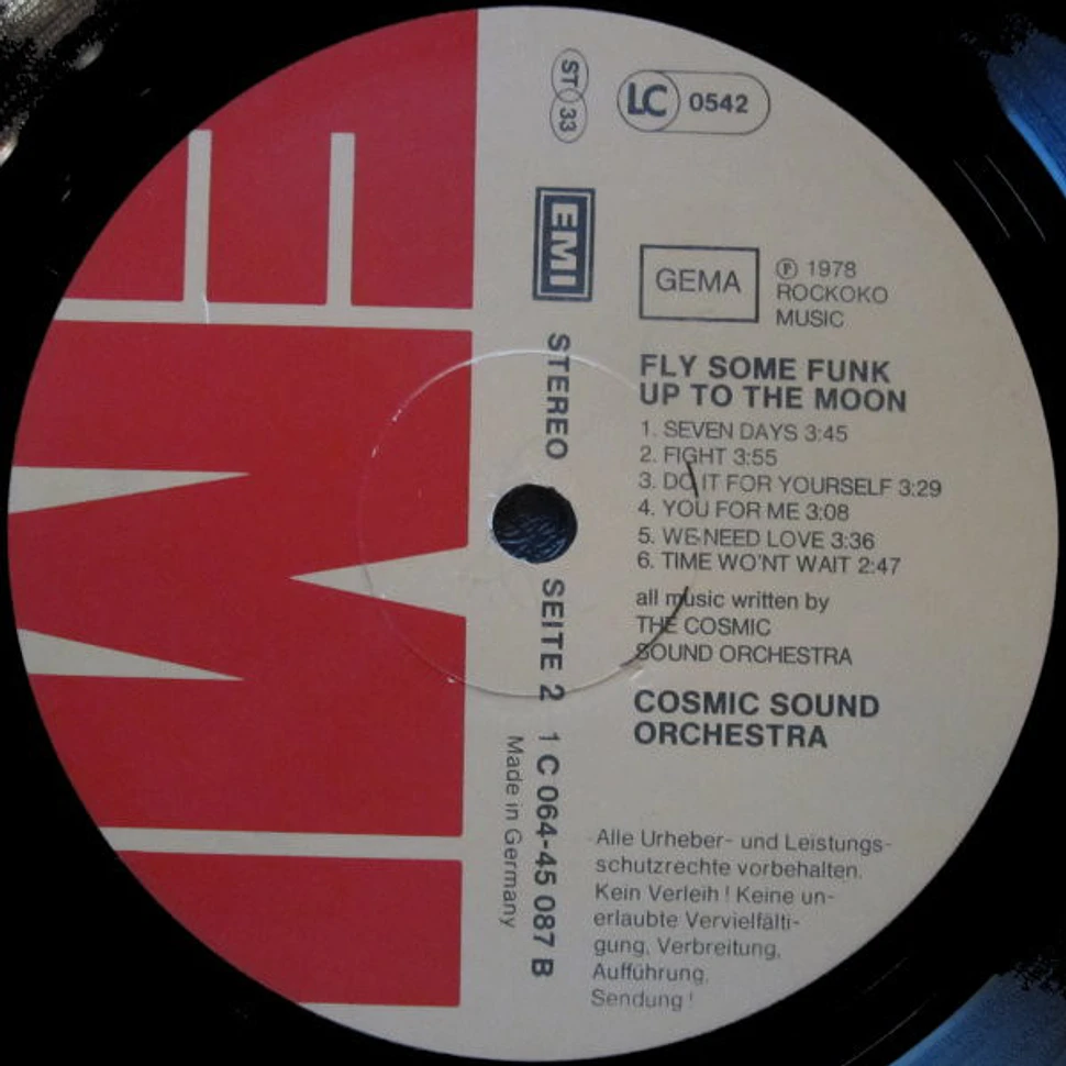 The Cosmic Sound Orchestra - Fly Some Funk Up To The Moon