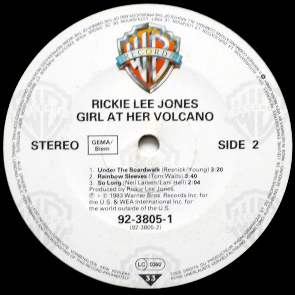 Rickie Lee Jones - Girl At Her Volcano