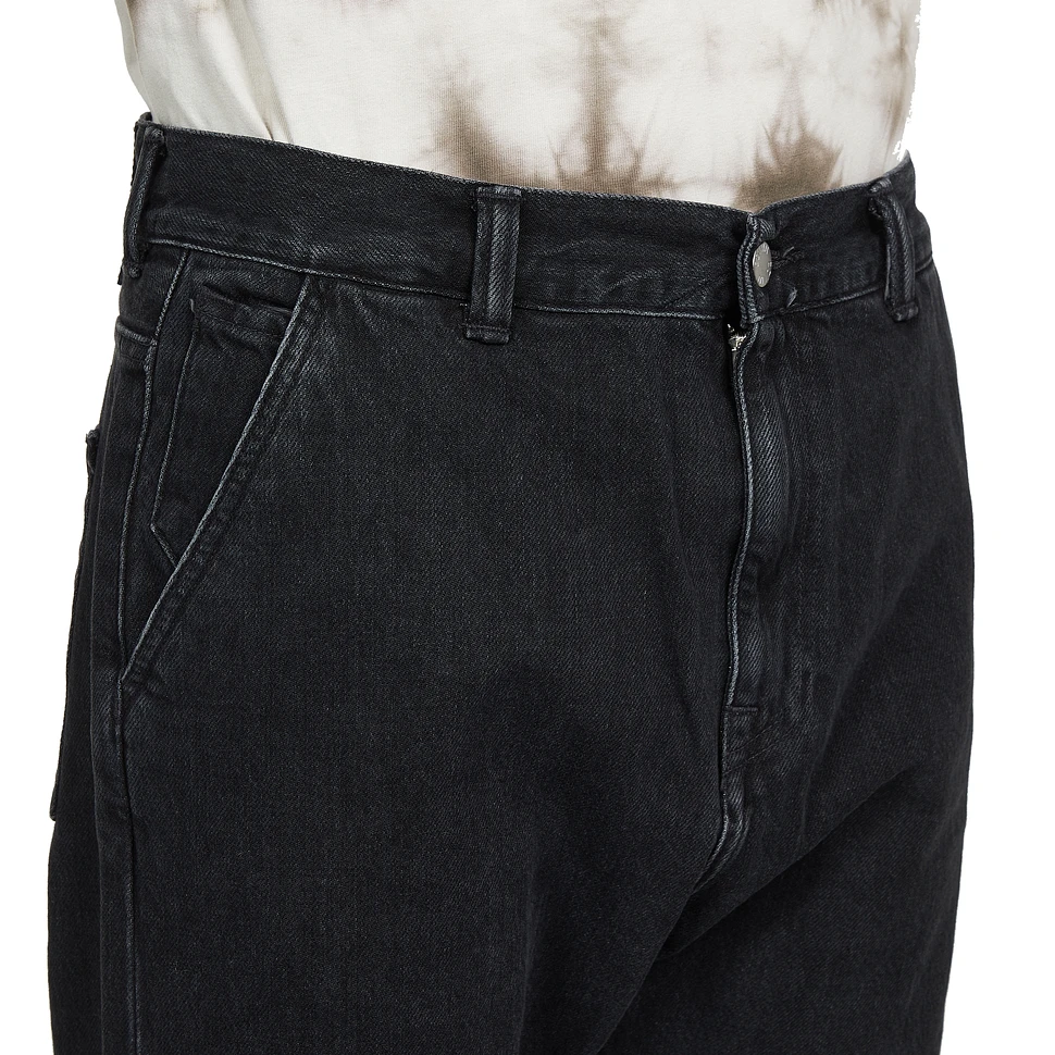 Edwin - Universe Pant Cropped Kingston Black Cotton Denim, 12 oz