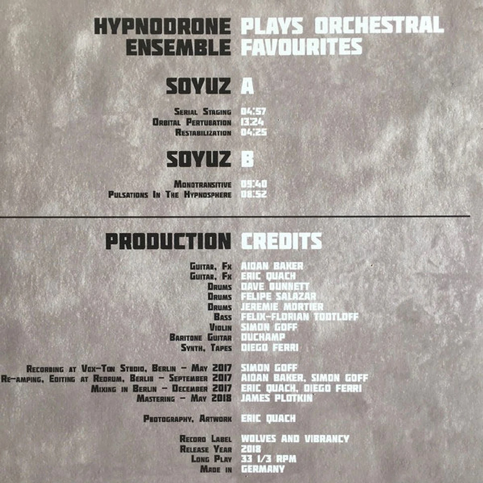 Hypnodrone Ensemble - Plays Orchestral Favourites