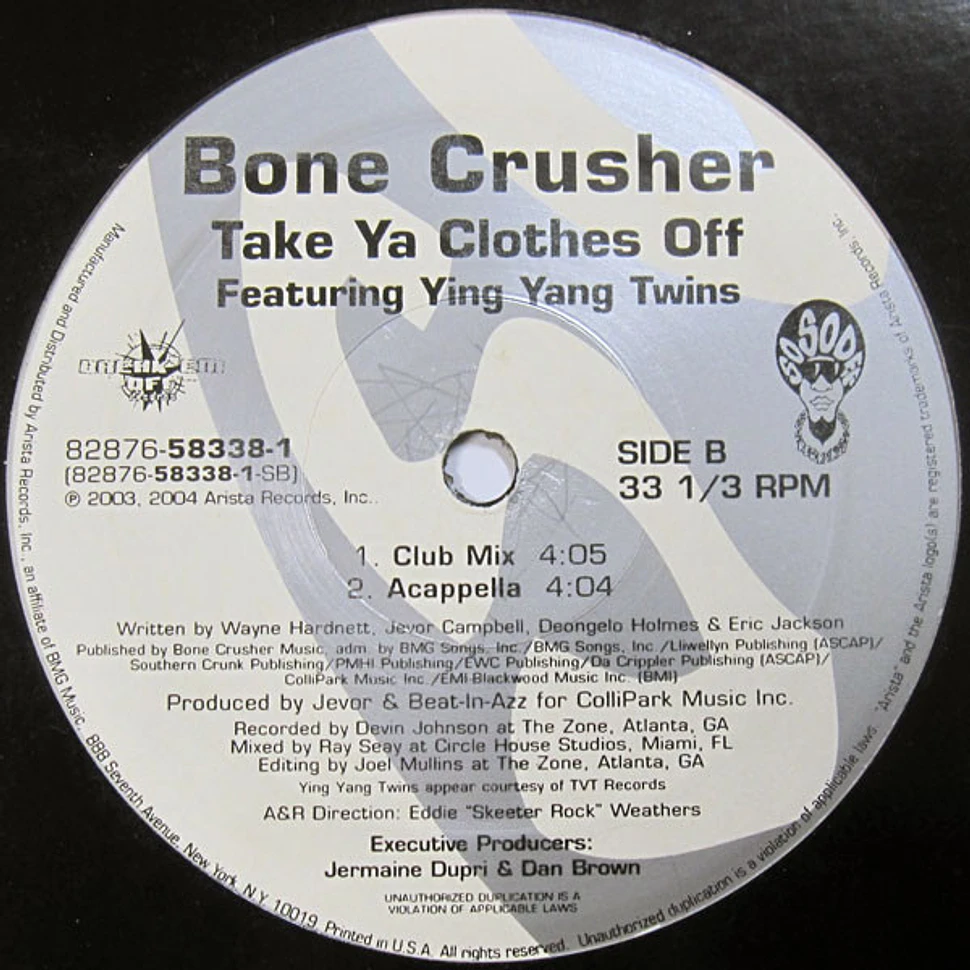 Bone Crusher - Take Ya Clothes Off