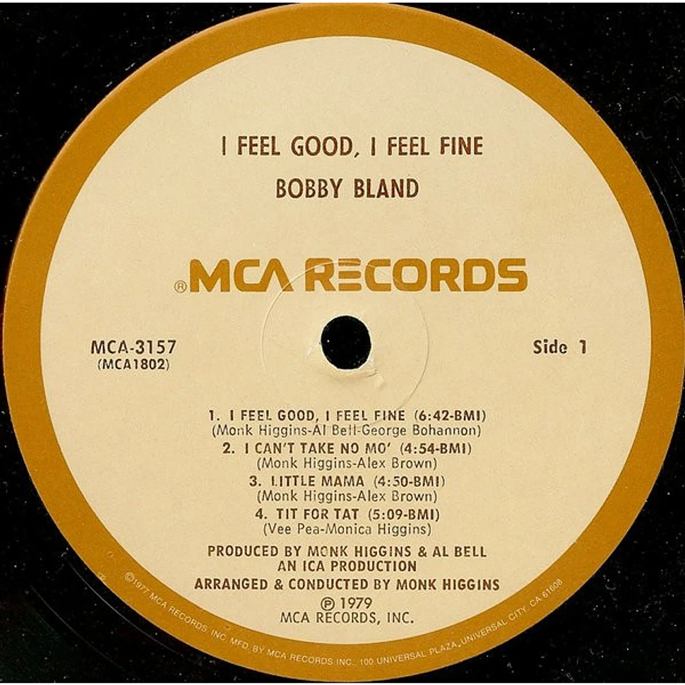 Bobby Bland - I Feel Good, I Feel Fine