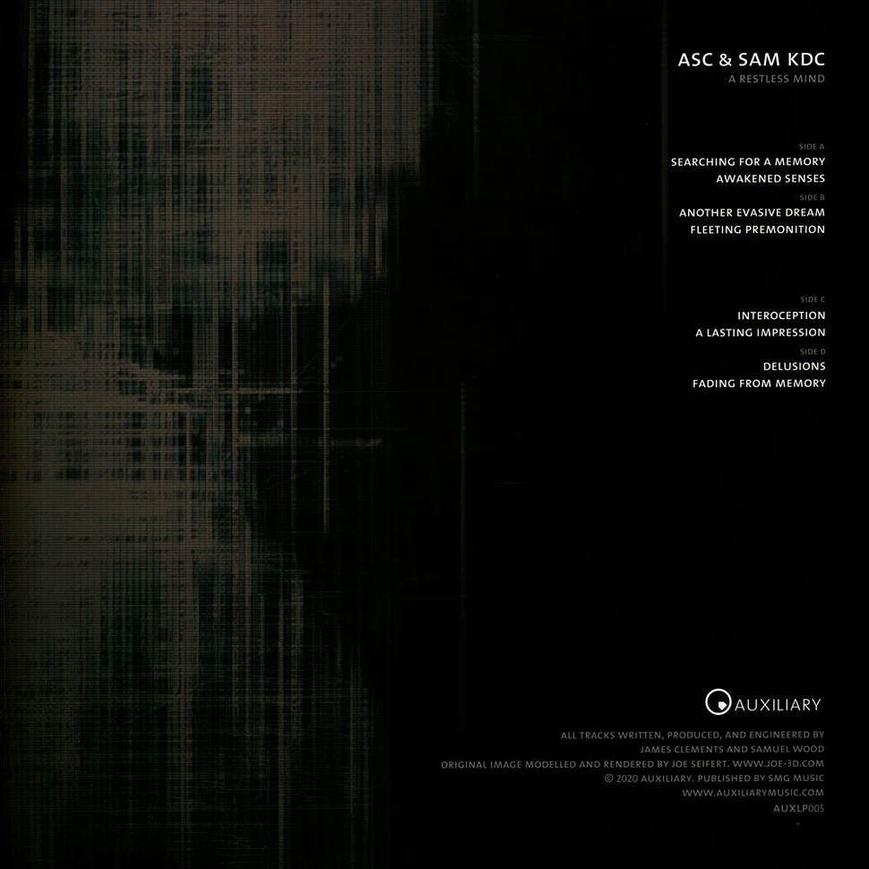 Asc & Sam Kdc - A Restless Mind Clear Vinyl Edition