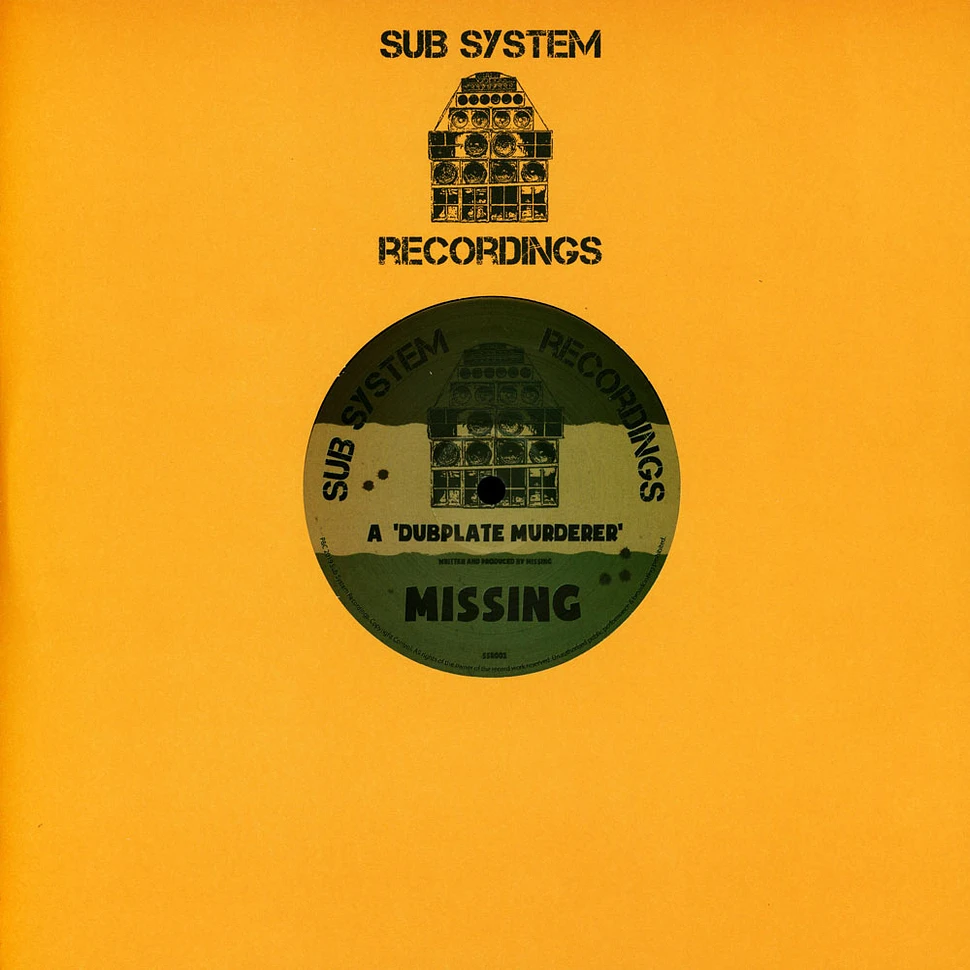 Missing - Dubplate Murderer / Fixate Remix
