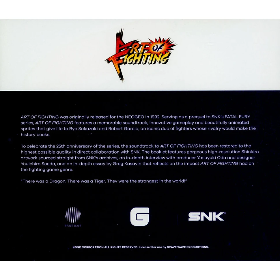 SNK Neo Sound Orchestra - OST Art Of Fighting - The Definitive Soundtrack