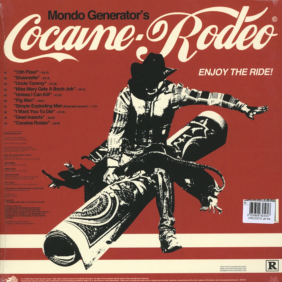 Mondo Generator - Cocaine Rodeo Black Yellow Splattered Vinyl Edition
