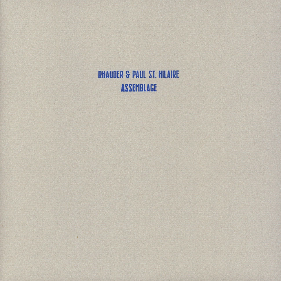 Rhauder & Paul St. Hilaire - Assemblage Clear Marbled Vinyl Edition