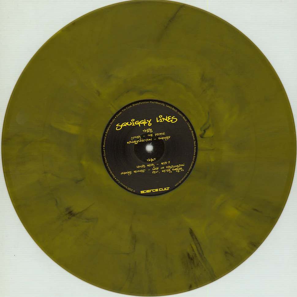 V.A. - Squiggly Lines Yellow Marbled Vinyl Edition