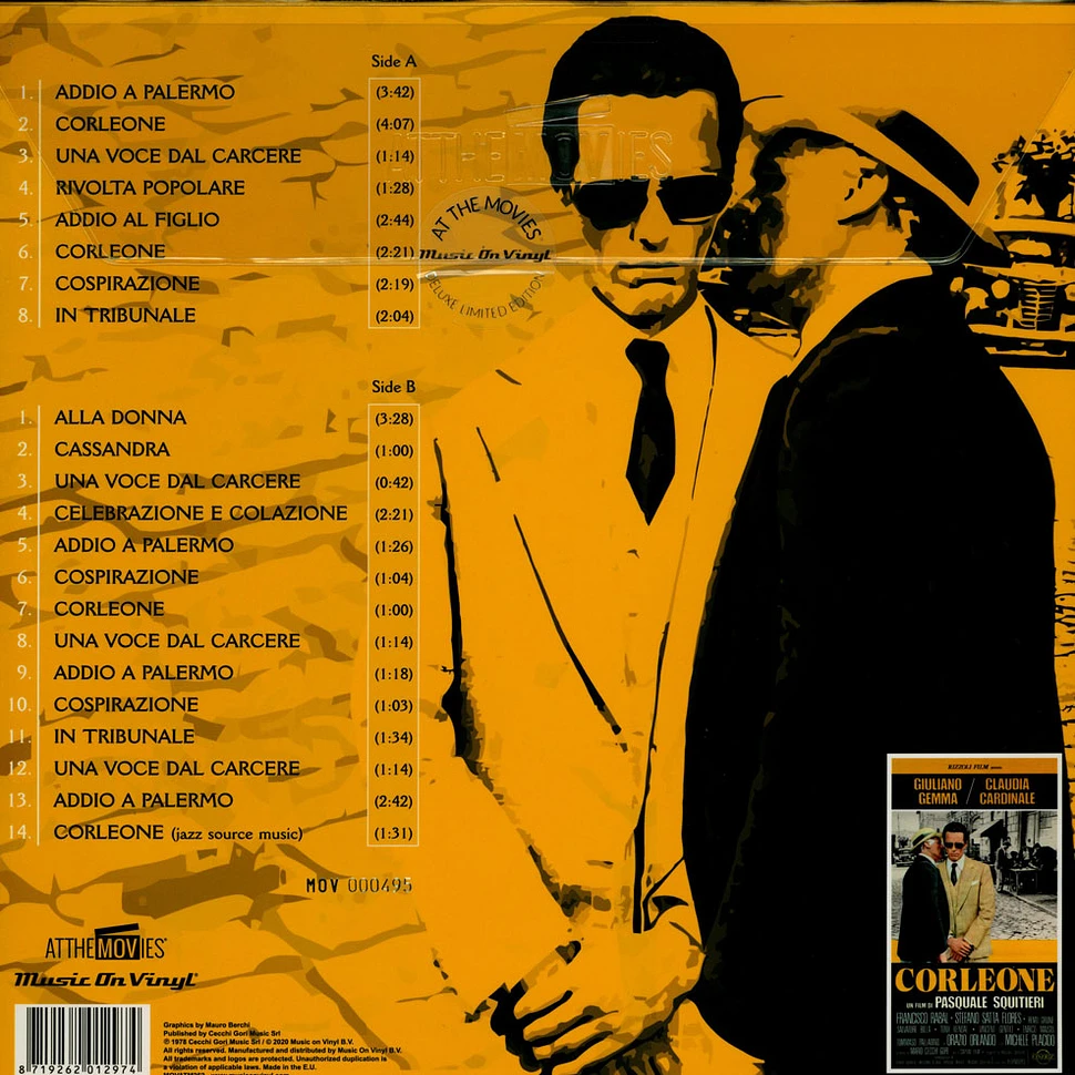 Ennio Morricone - OST Corleone Limited Numbered Yellow Vinyl Edition