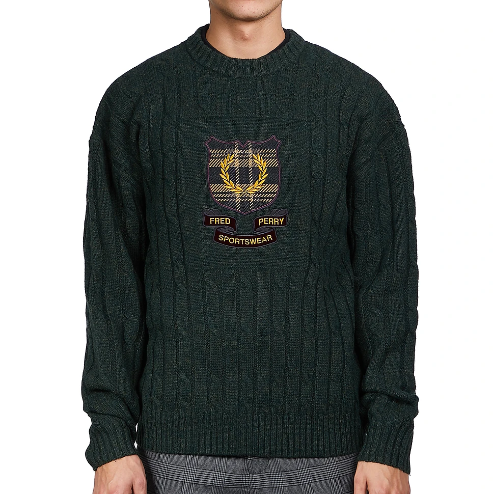 Fred Perry - Shield Cable Knit Jumper