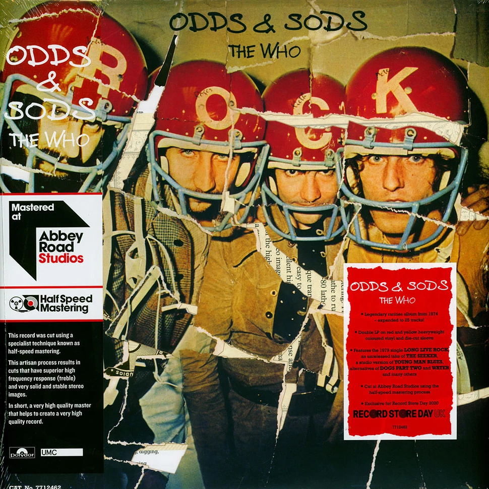 The Who - Odds And Sods Colored Record Store Day 2020 Edition