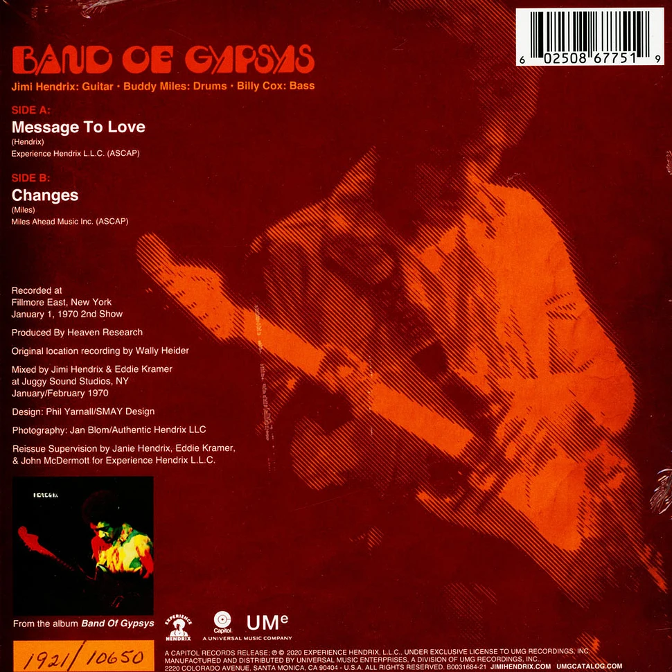 Jimi Hendrix - Message Of Love / Changes Red & Orange Splattered Record Store Day 2020 Edition