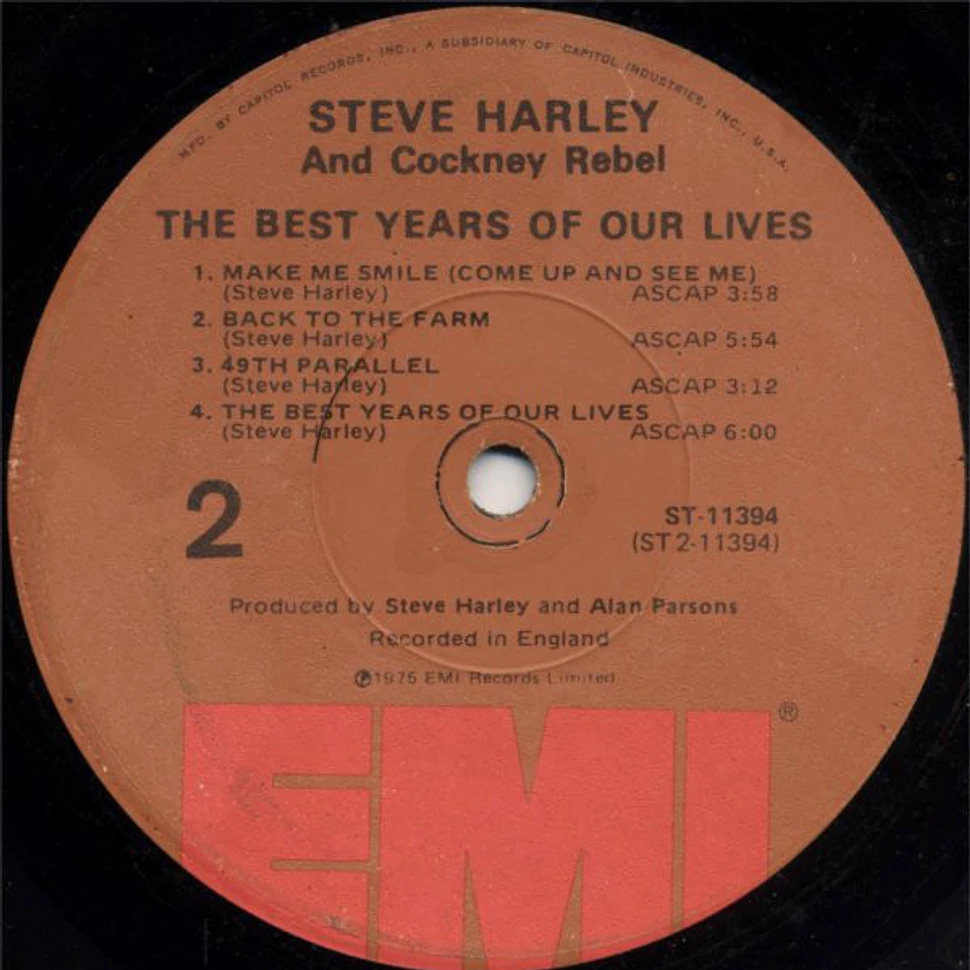 Steve Harley & Cockney Rebel - The Best Years Of Our Lives