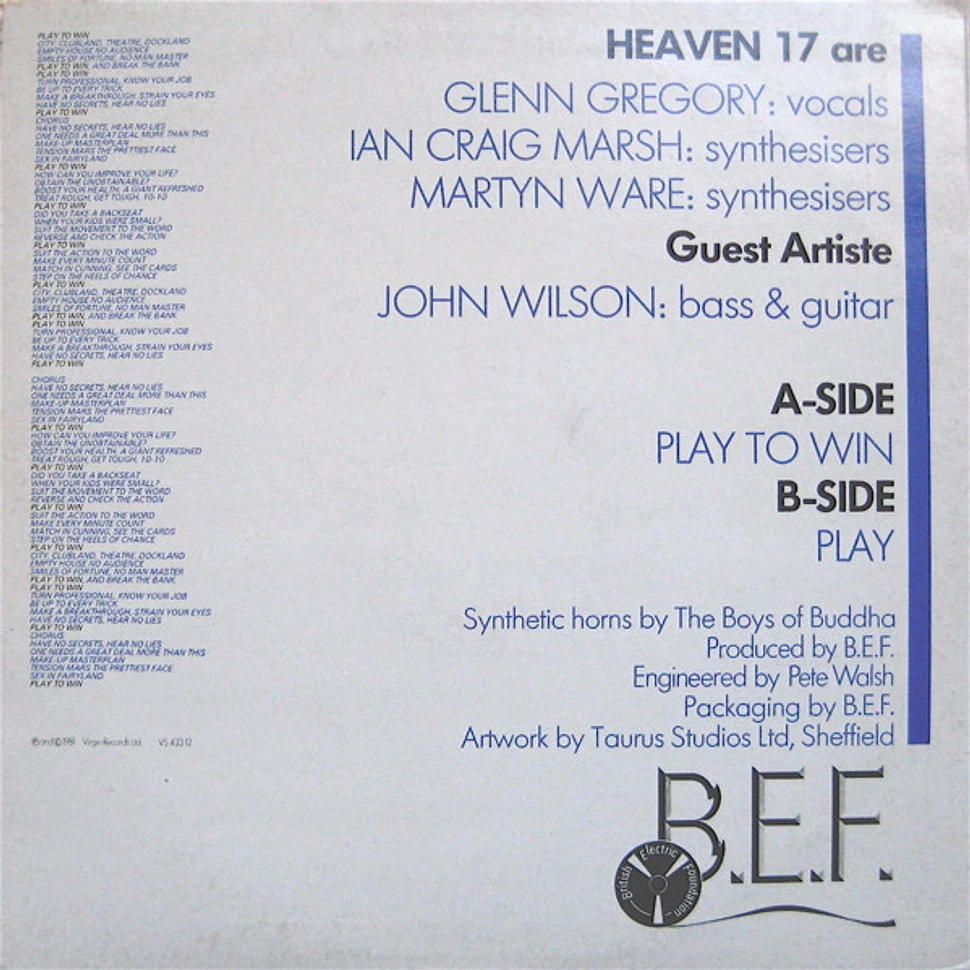 Heaven 17 - Play To Win