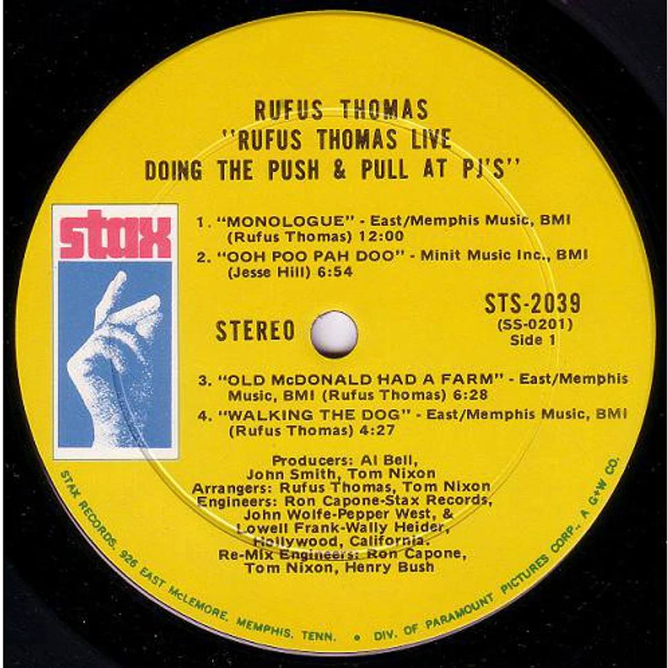 Rufus Thomas - Rufus Thomas Live Doing The Push & Pull At P.J.'s