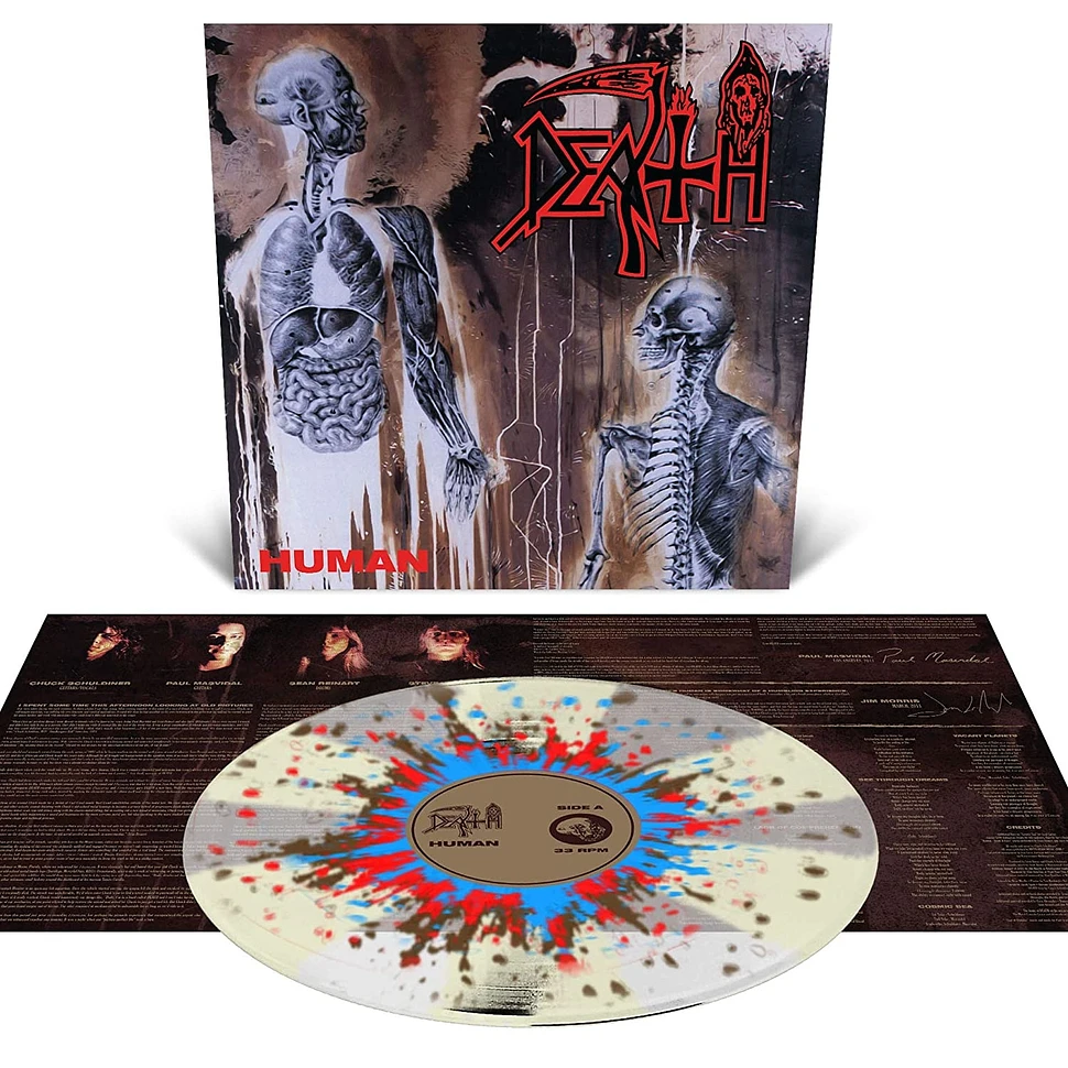 Death - Human Clear Splattered Vinyl Edition