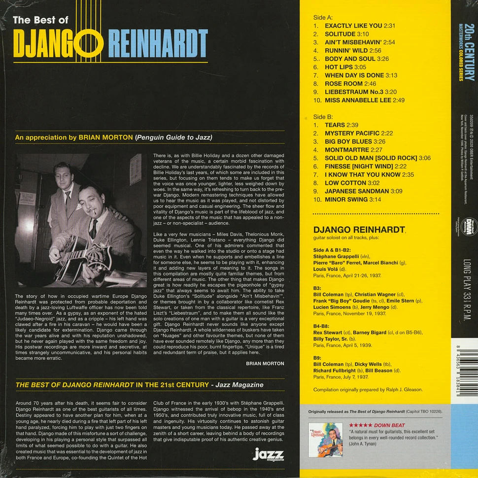 Django Reinhardt - Best Of Yellow Vinyl Edition