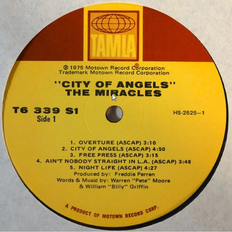 The Miracles - City Of Angels