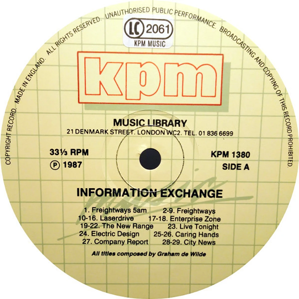 Graham De Wilde - Information Exchange