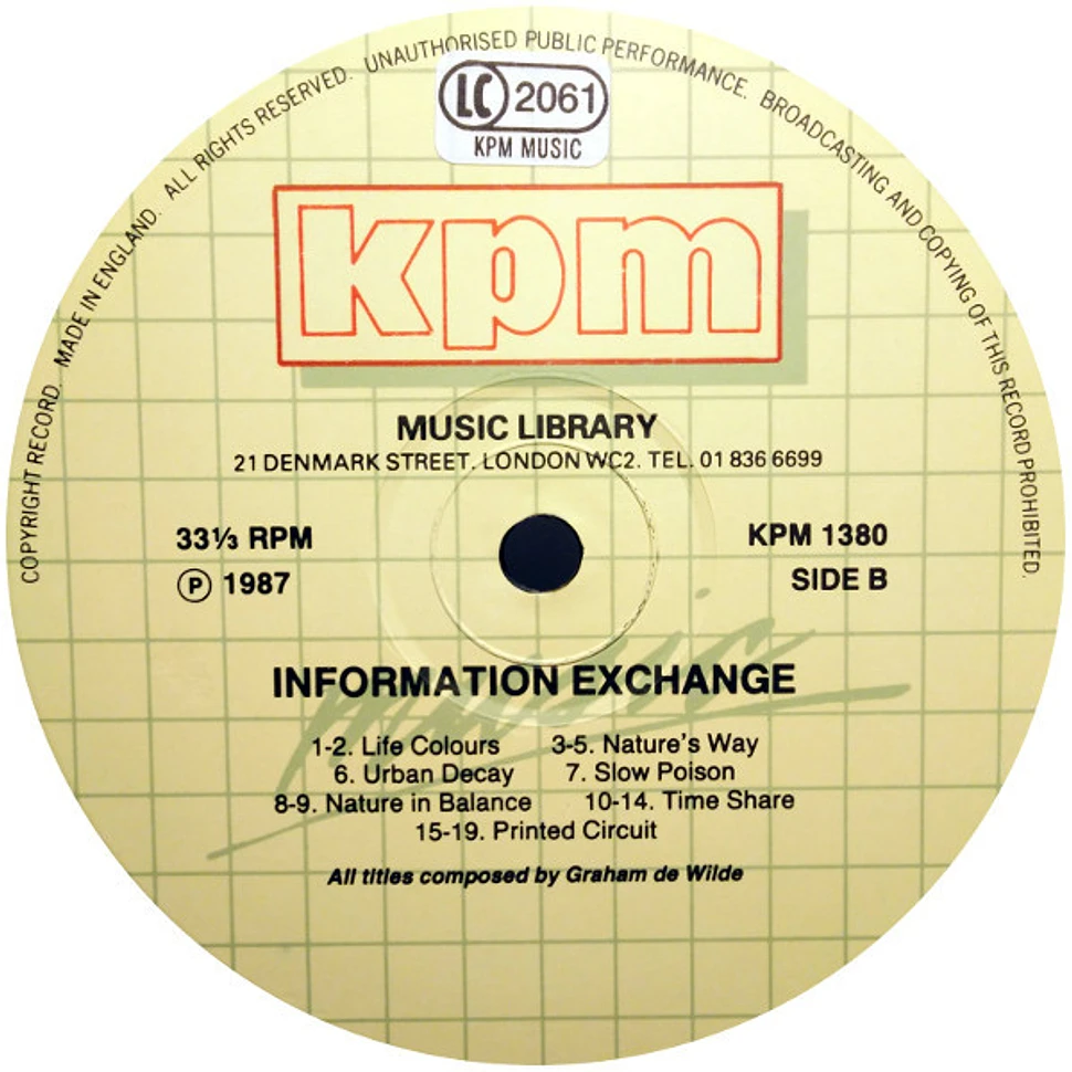 Graham De Wilde - Information Exchange