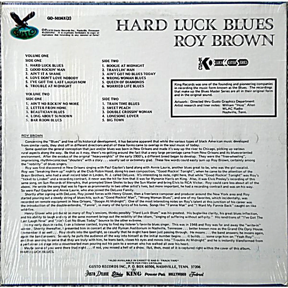 Roy Brown - Hard Luck Blues