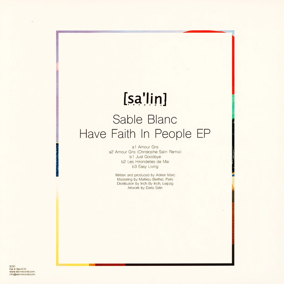 Sable Blanc - Have Faith In People