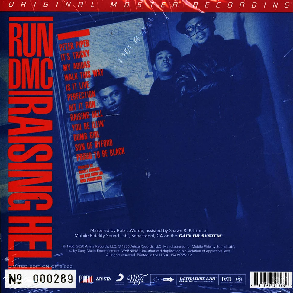 Run DMC - Raising Hell Limited Numbered Hybrid SACD Stereo Mobile Fidelity Edition