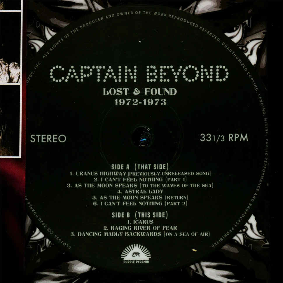 Captain Beyond - Lost & Found 1972-1973 Picture Disc Edition