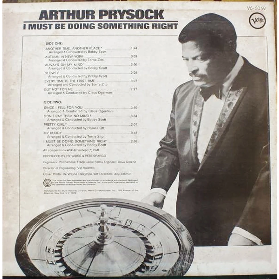 Arthur Prysock - I Must Be Doing Something Right