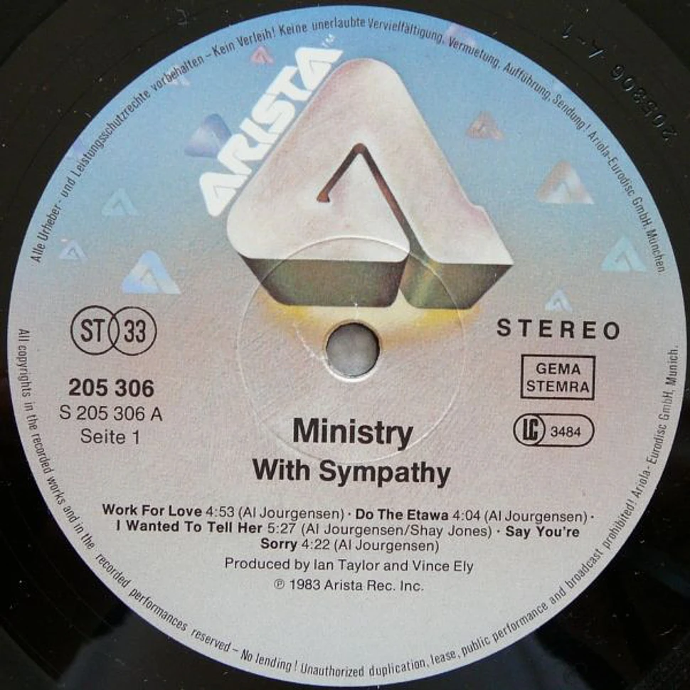 Ministry - With Sympathy