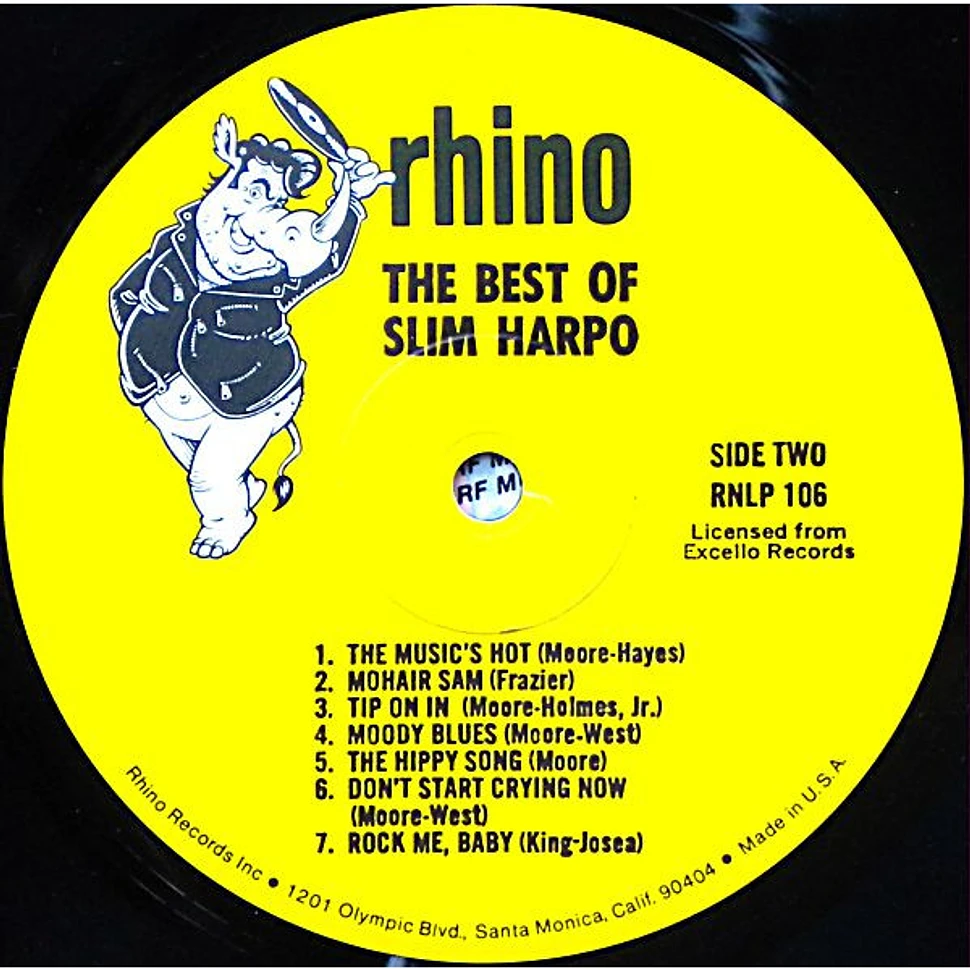 Slim Harpo - The Best Of Slim Harpo - The Original King Bee