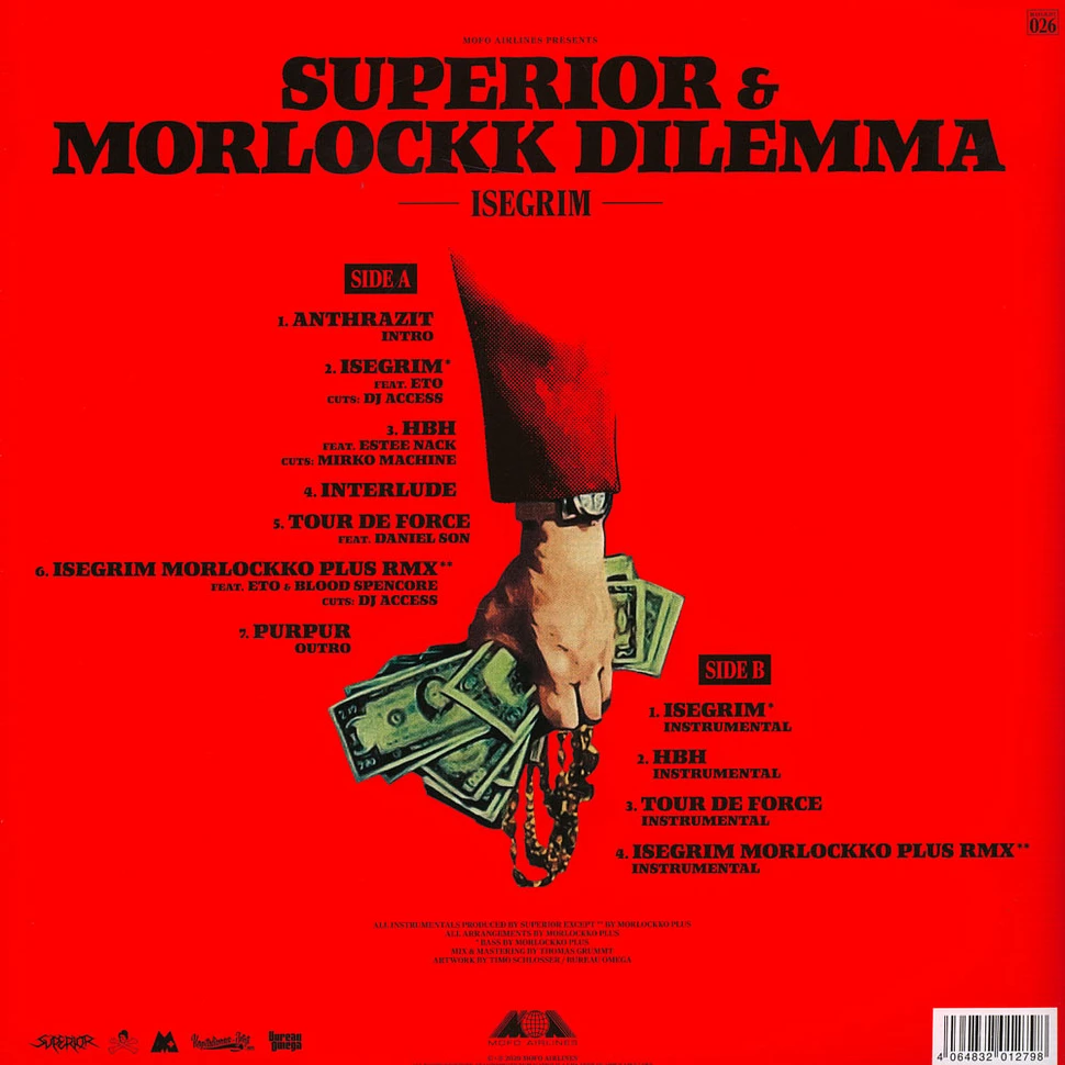 Superior & Morlockk Dilemma - Isegrim Red Vinyl Edition