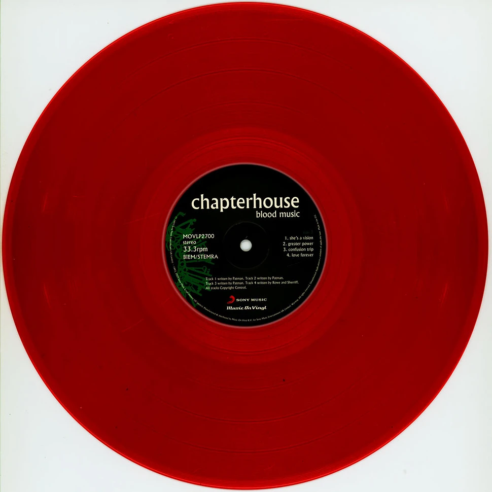Chapterhouse - Blood Music Limited Numbered Red Vinyl Edition