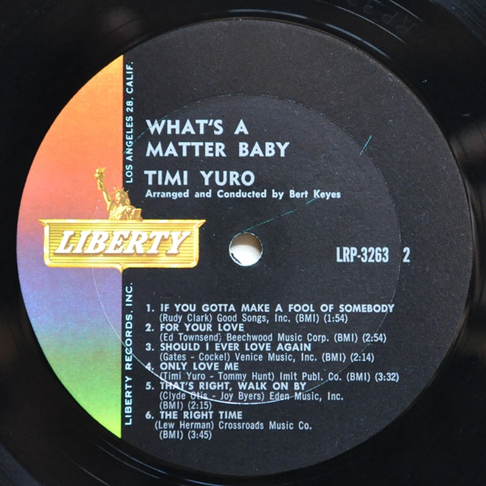 Timi Yuro - What's A Matter Baby