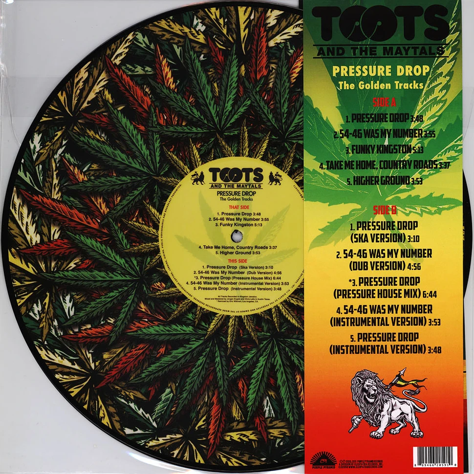 Toots & The Maytalls - Pressure Drop - Golden Tracks Picture Disc Edition