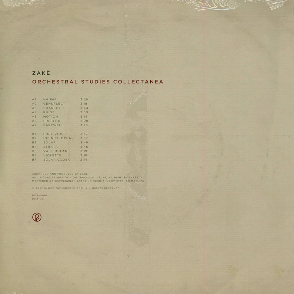 Zake - Orchestral Studies Collectanea Transparent Red Vinyl Edition