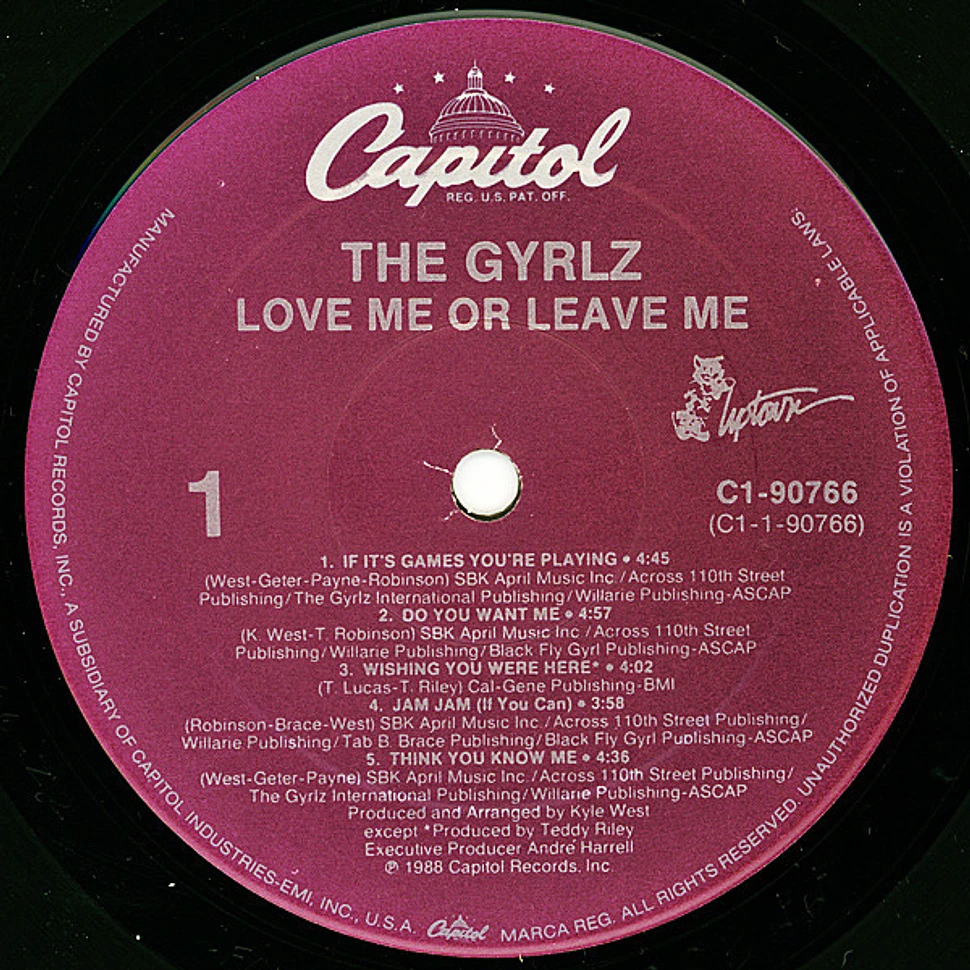 The Gyrlz - Love Me Or Leave Me