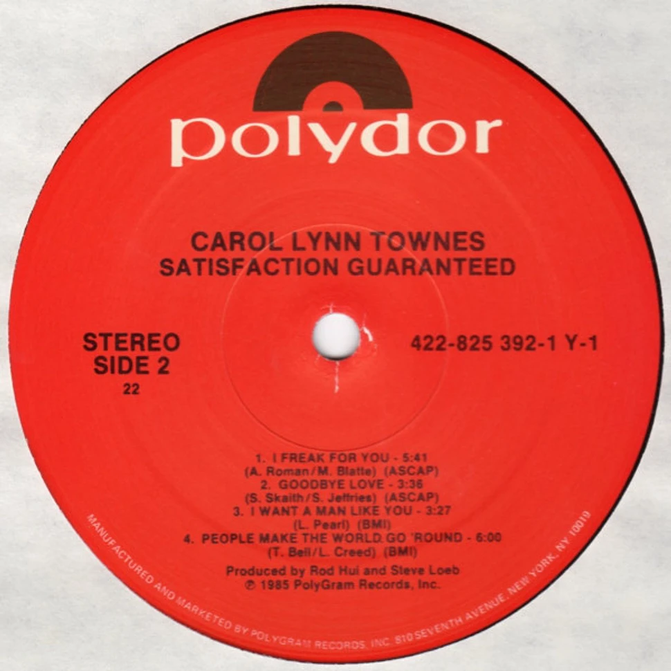 Carol Lynn Townes - Satisfaction Guaranteed