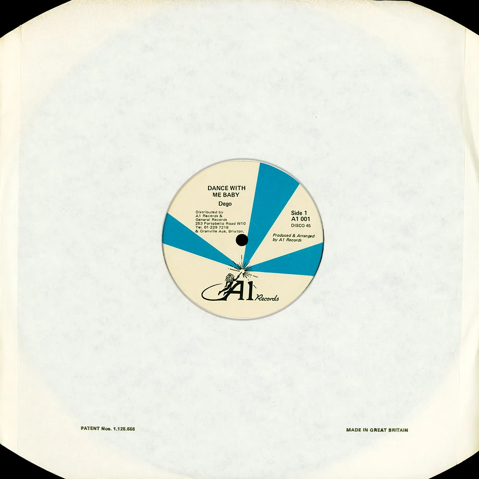 Dego - Dance With Me Baby / General Dub