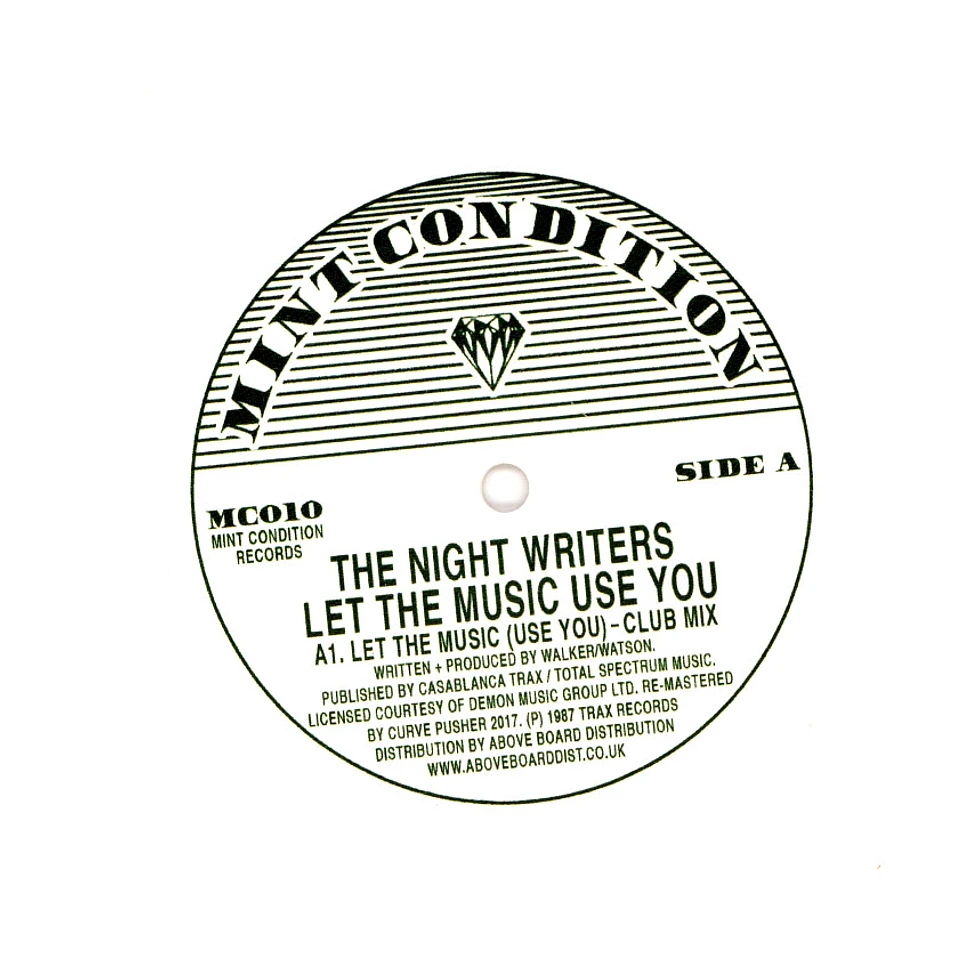 The Night Writers - Let The Music (Use You) White Vinyl Edition