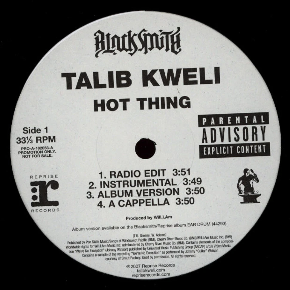 Talib Kweli - Hot Thing / Say Something