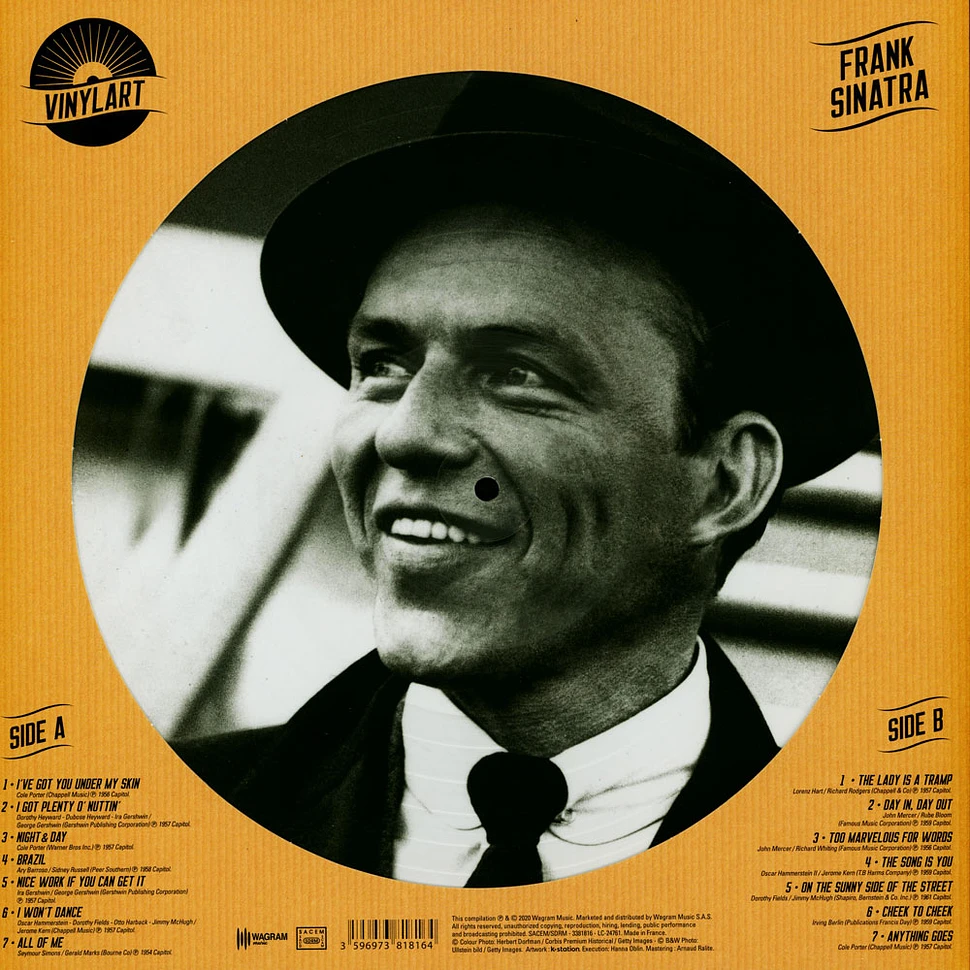 Frank Sinatra - Vinylart - Frank Sinatra Picture Disc Edition