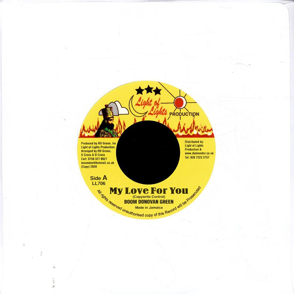 Boom Donovan Green - My Love For You / Dub