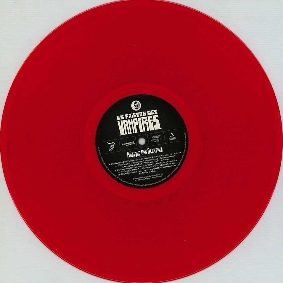 Acanthus - OST Le Frisson Des Vampires (The Shiver Of The Vampires) Red Vinyl Edition