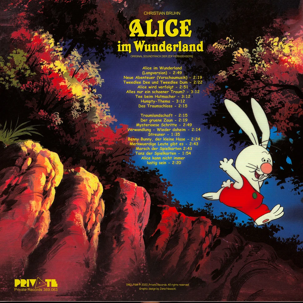 Christian Bruhn - OST Alice Im Wunderland (Original Soundtrack Der ZDF Fernsehserie) Colored Vinyl Edition