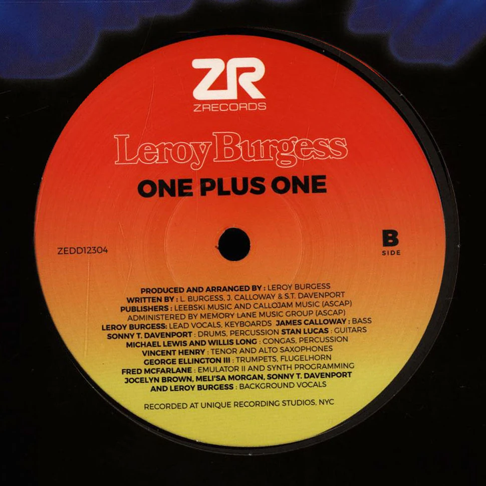 Leroy Burgess - One Plus One